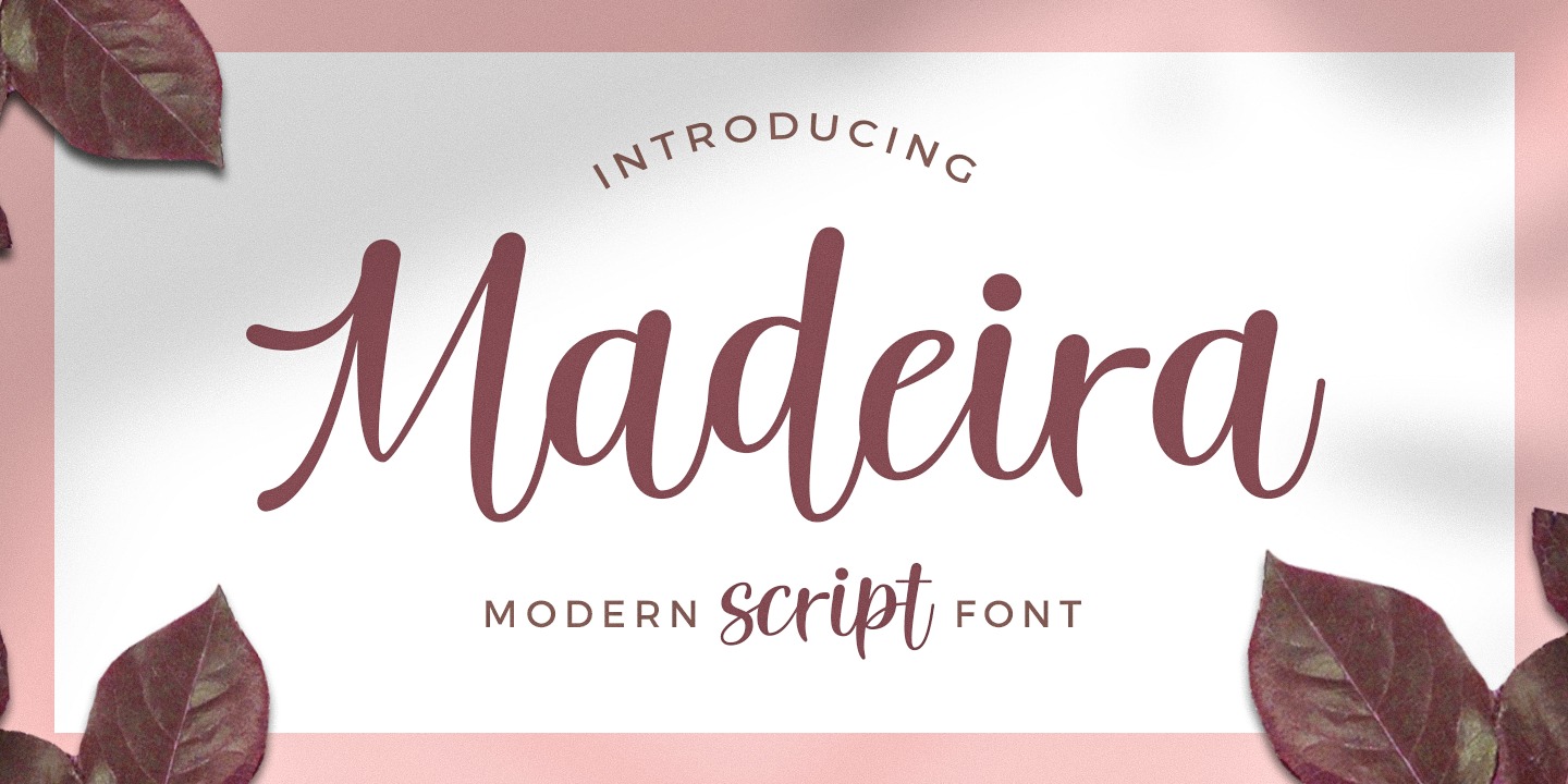 Madeira Script Font preview